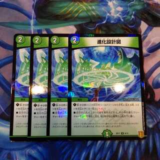 進化設計図　４枚