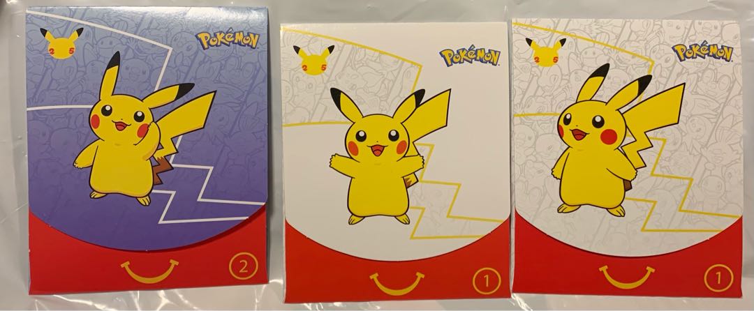 【5パック1口】米国マクドナルド限定ポケモン25周年パック