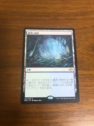 MTG モダンホライゾン2 霧深い雨林　日本語版