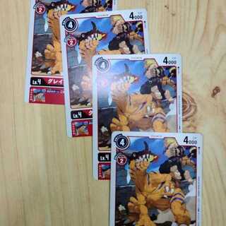 プロモ　グレイモン　4枚セット　赤　デジモンカードゲーム