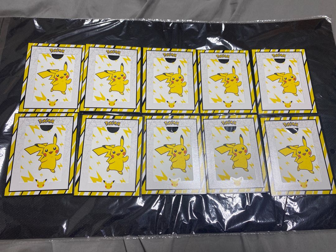 ポケモン25周年 米国マクドナルド限定 ピカチュウカードスタンド 10枚セット
