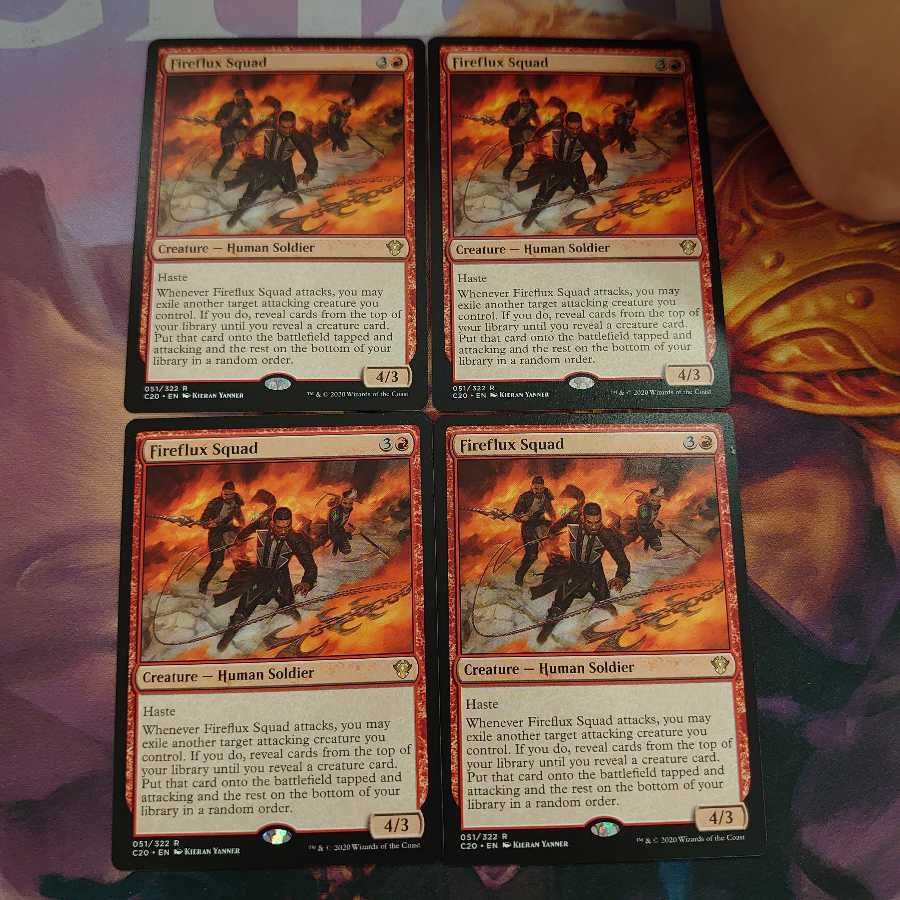 炎渦の部隊 4枚セット