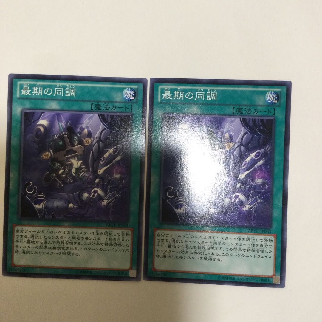 最期の同調 2枚