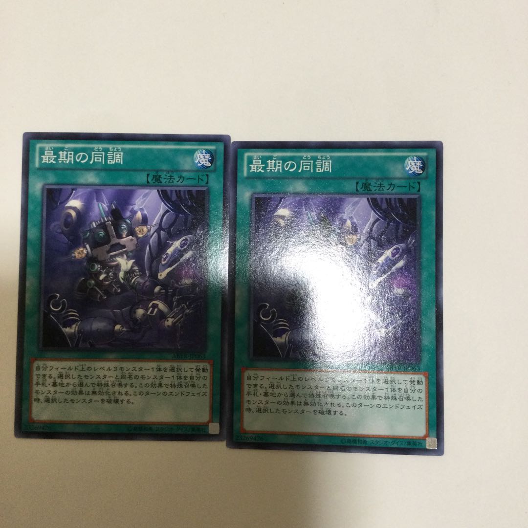 最期の同調 2枚