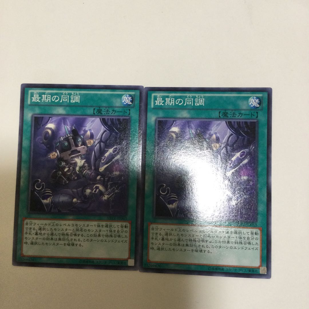 最期の同調 2枚