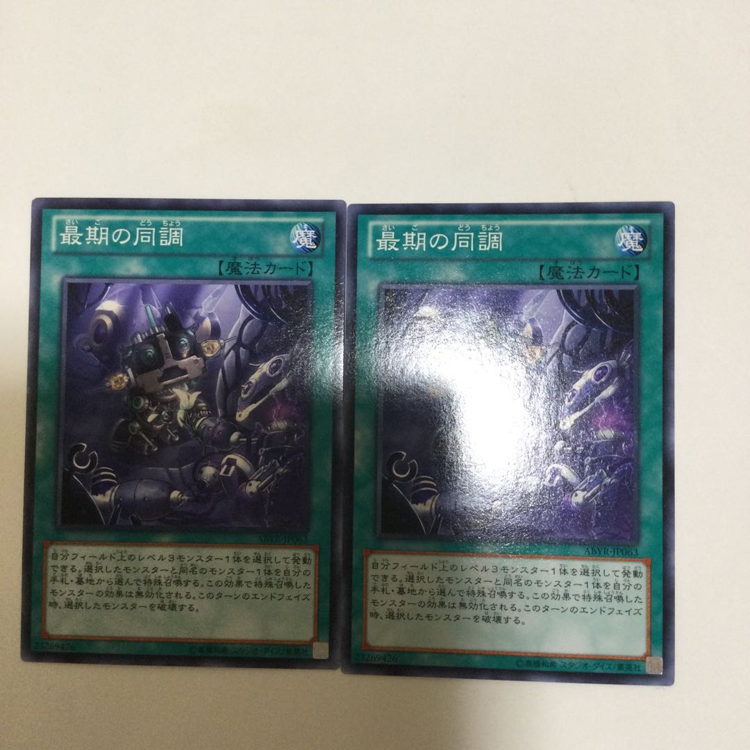 最期の同調 2枚