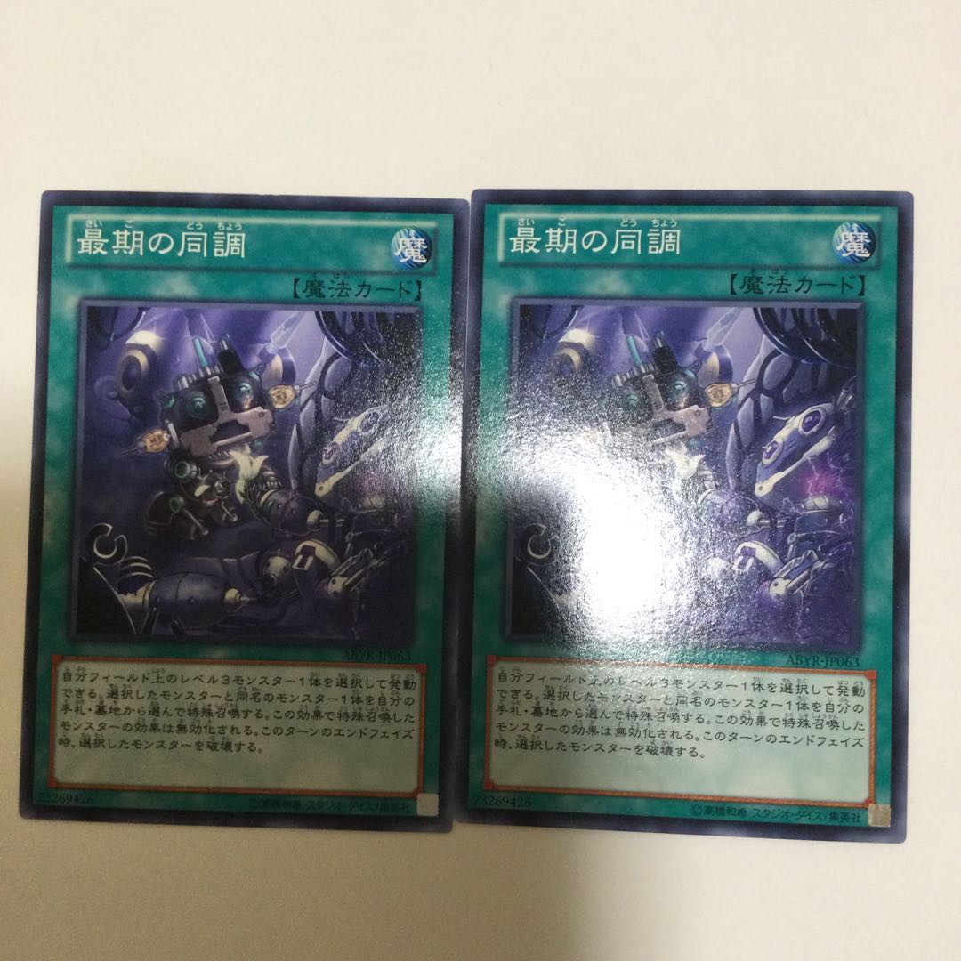 最期の同調 2枚