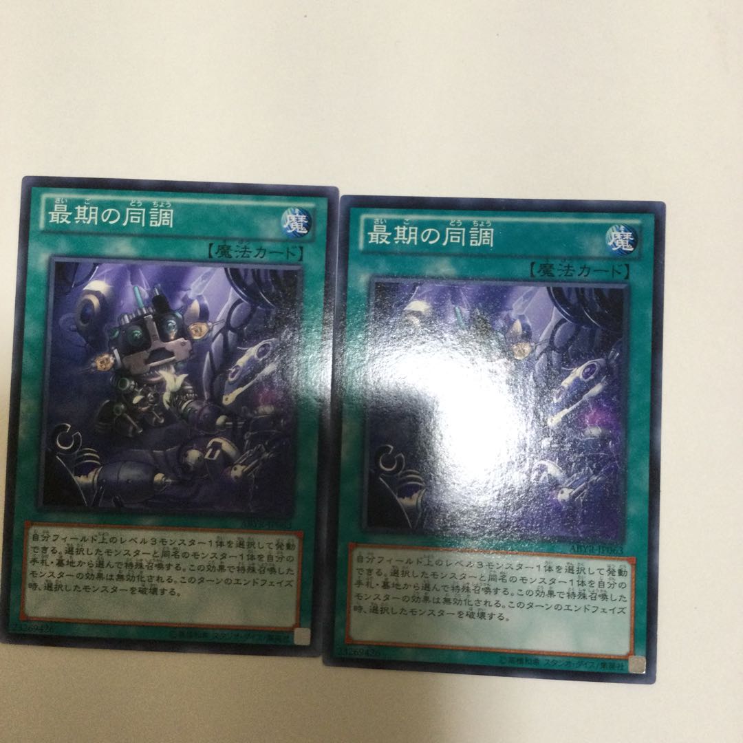 最期の同調 2枚