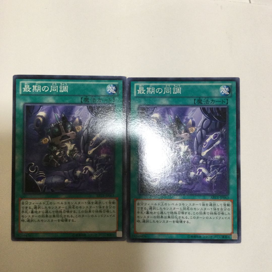 最期の同調 2枚