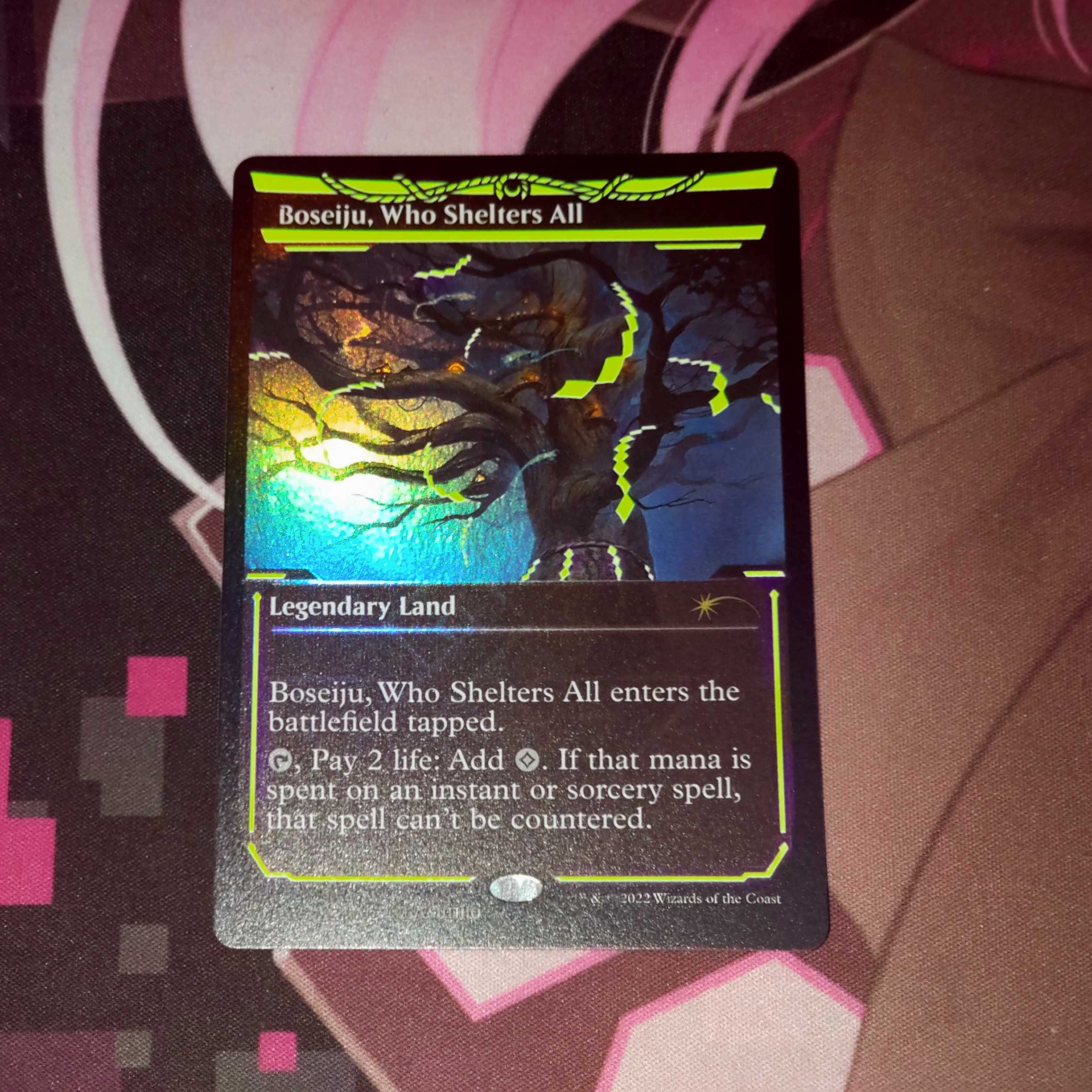 Boseiju, Who Shelters All secret lair Neon Ink Foil