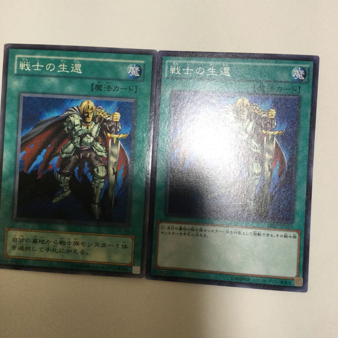 戦士の生還 2枚