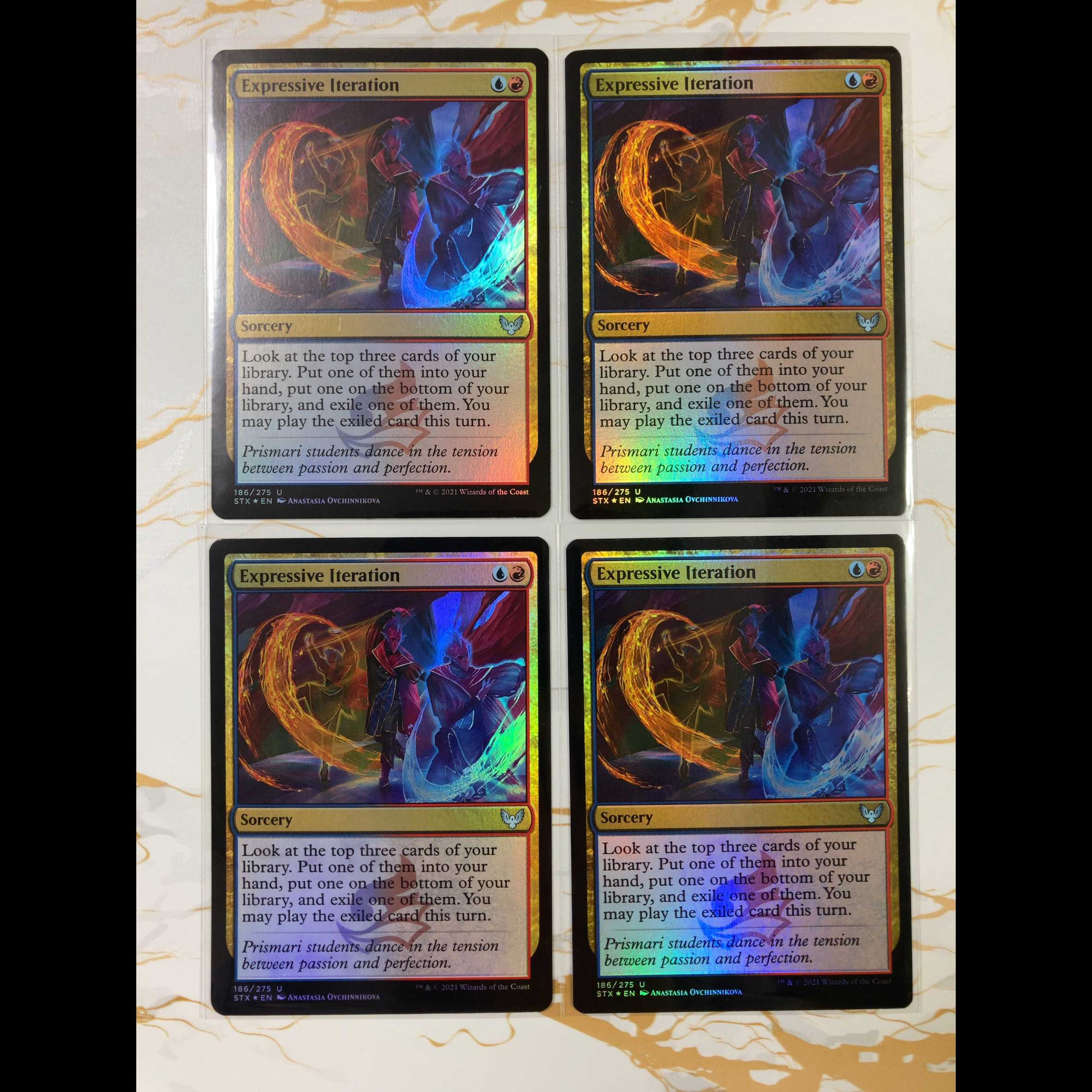 表現の反復/Expressive Iteration 英語 FOIL 4枚セット