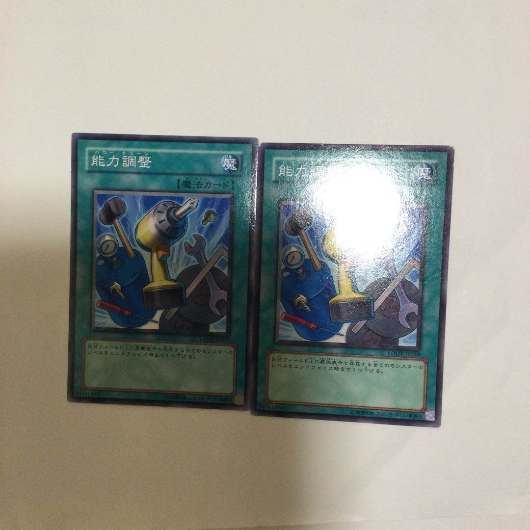 能力調整　２枚