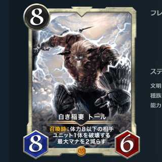 2枚セット 白き稲妻 トール