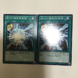 滅びの爆裂疾風弾　２枚