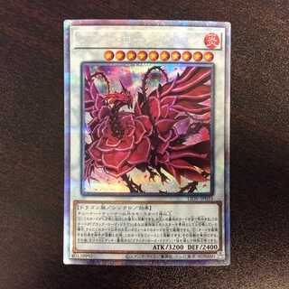 （美品）ブラッド・ローズ・ドラゴン　プリズマティックシークレットレア