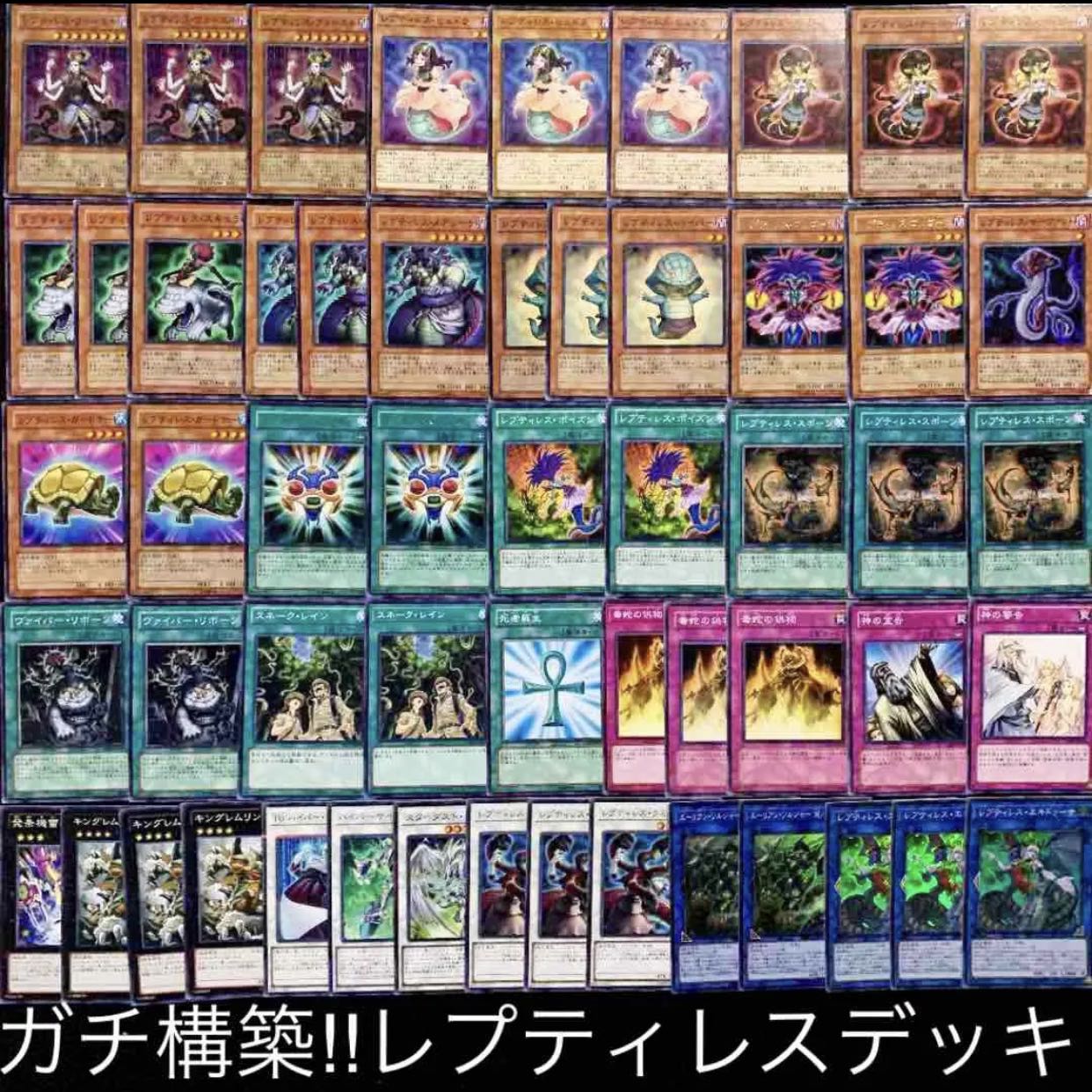 ガチ構築！！レプティレスデッキ40枚+EX15枚