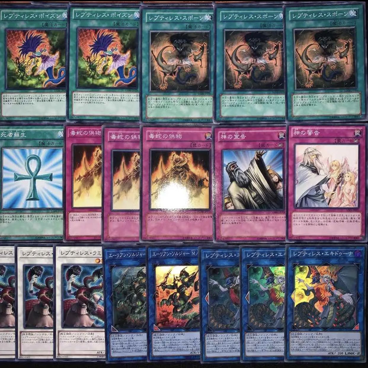 ガチ構築！！レプティレスデッキ40枚+EX15枚