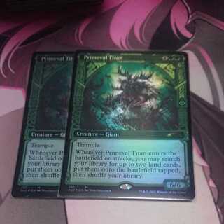 Primeval Titan secret lair Foil 2pcs