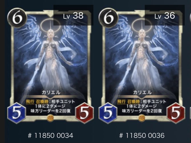 カリエル 2枚スピリット有り