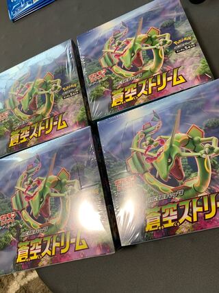 ポケモン - 新品即日発送　シュリンク付き　蒼空ストリーム　4BOX 蒼空ストリーム 4BOX シュリンク付き Box/デッキ/パック