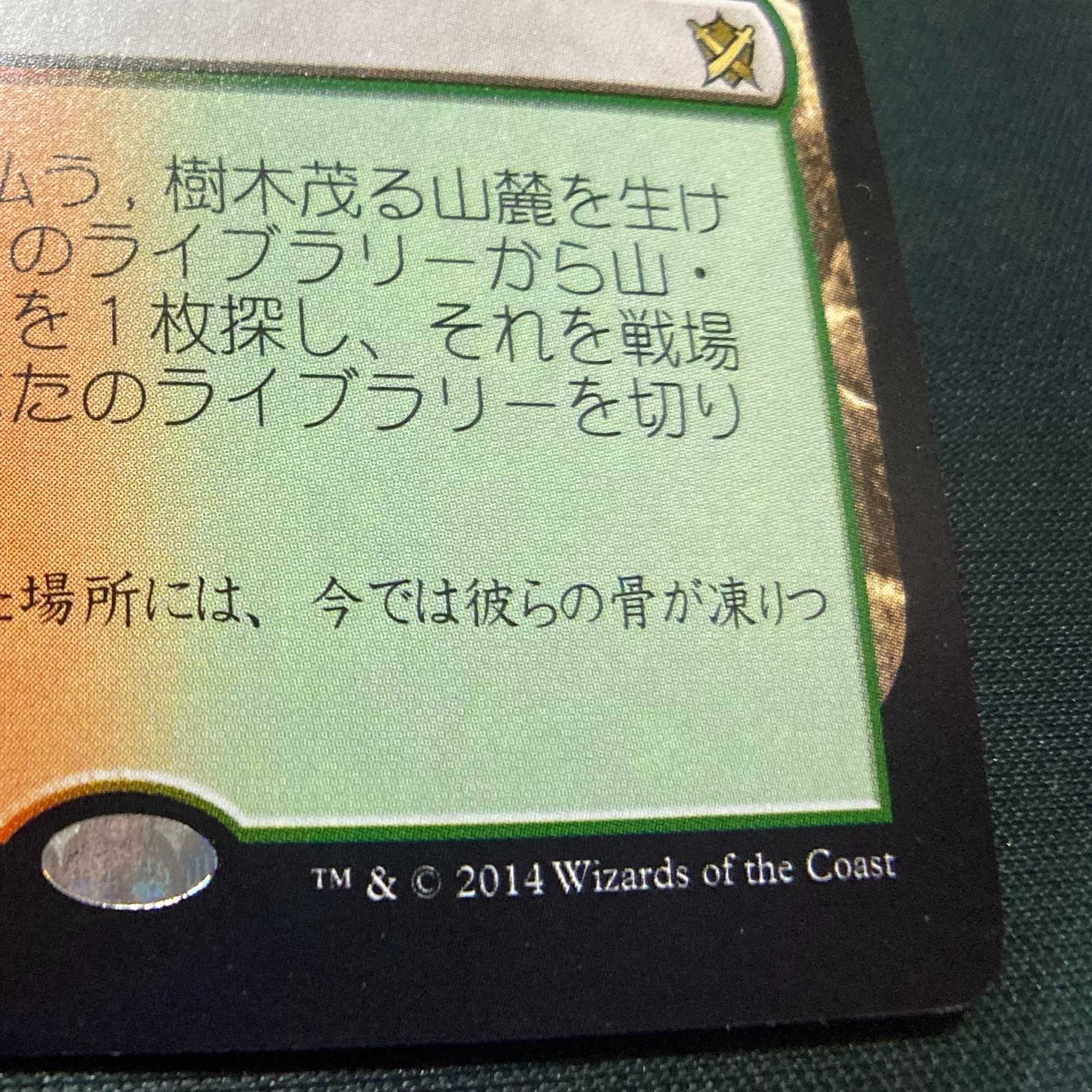 MTG「KTK」樹木茂る山麓/Wooded Foothills 日本語1枚