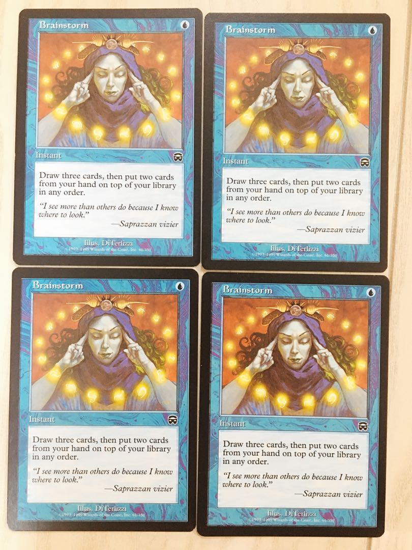 MtG Brainstorm/ Brainstorm English 4 cards