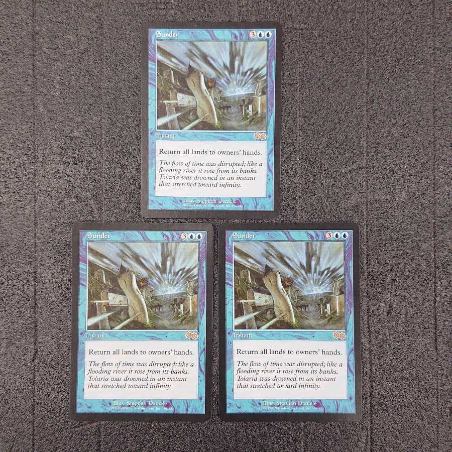 MTG Sunder English 3-card set