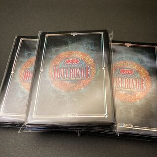 遊戯王　デュエルロワイヤル　カードプロテクター黒45枚入り3セット　未開封