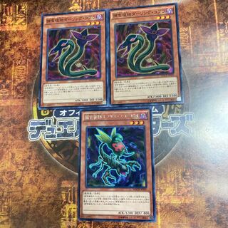 遊戯王★捕食植物オフリス・スコーピオ、ダーリング・コブラ★三枚セット★