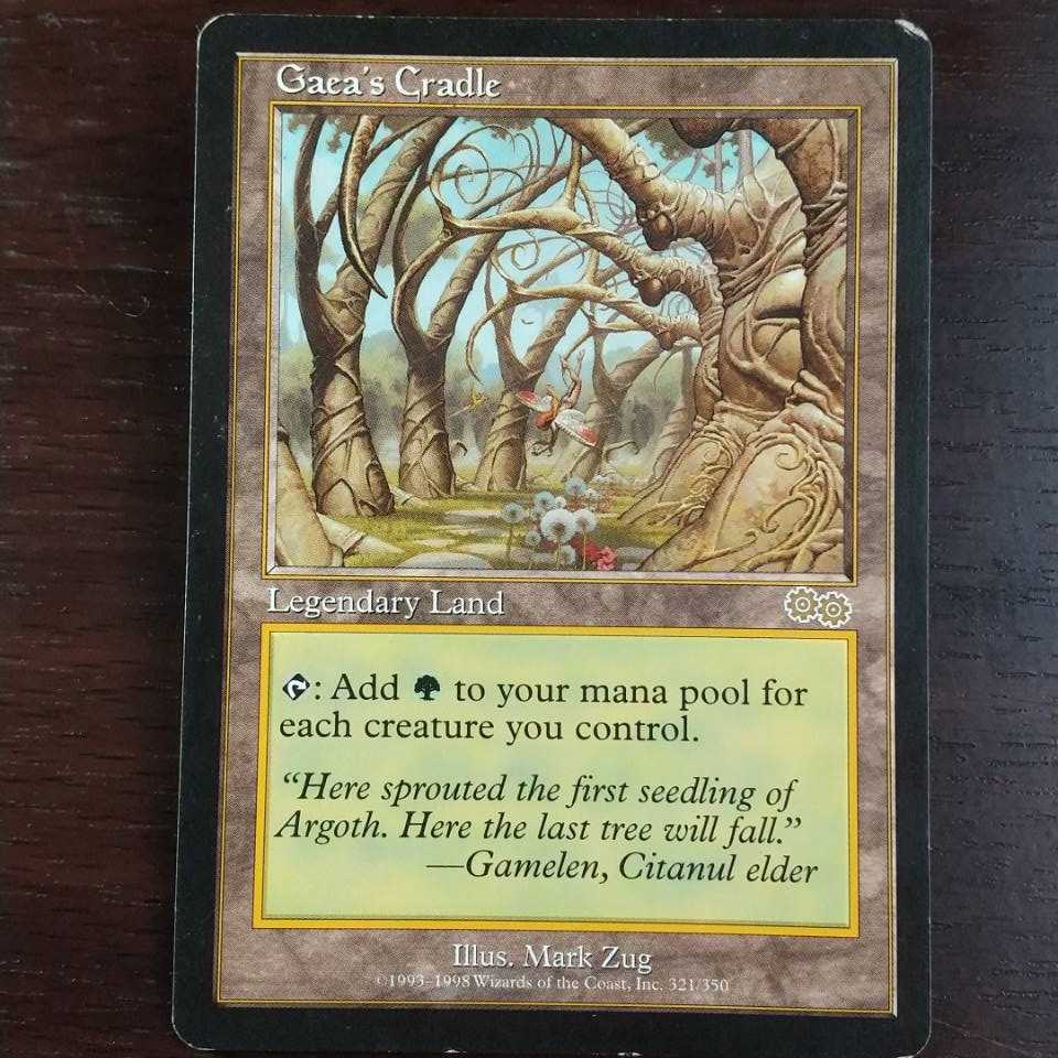 《ガイアの揺籃の地/Gaea's Cradle》[USG] 土地R