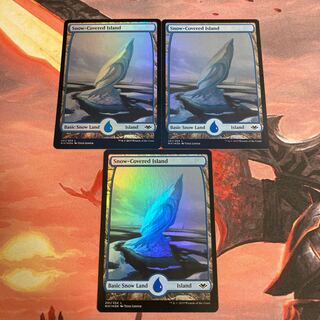 【foil】冠雪の島　3枚セット