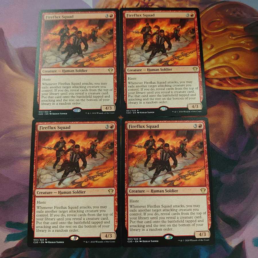 炎渦の部隊 4枚セット