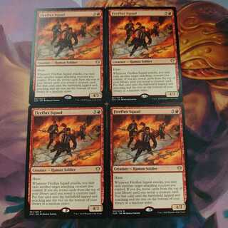 炎渦の部隊 4枚セット