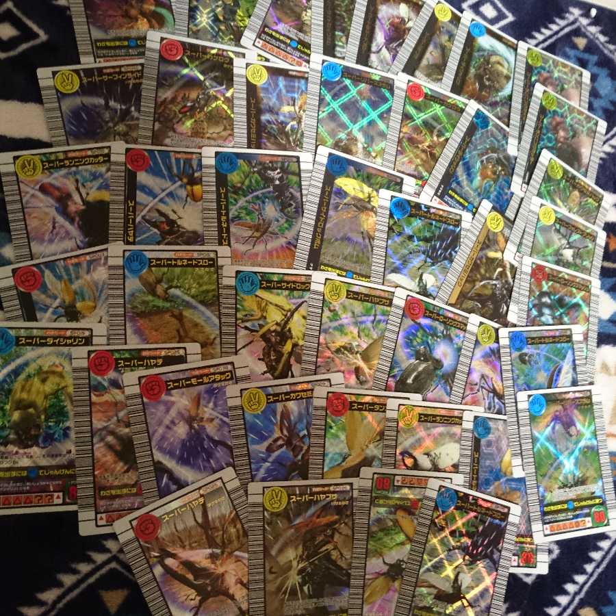 全てスーパーわざ！43枚 甲虫王者ムシキング  30枚