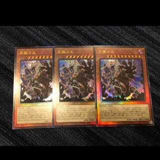 遊戯王　天獄の王　レリーフ3枚