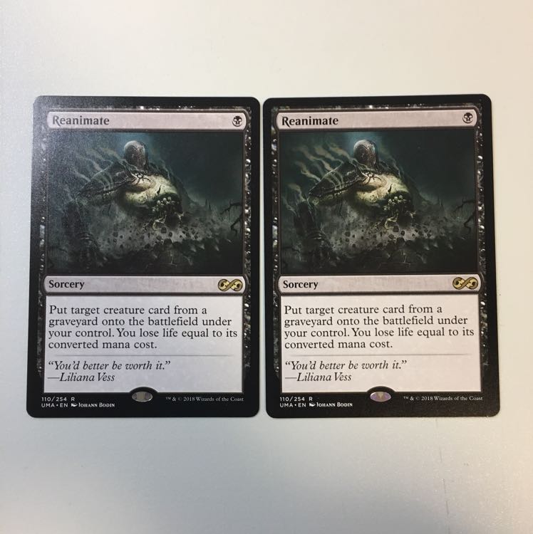 再活性/Reanimate 2枚セット(アルティメットマスターズ)