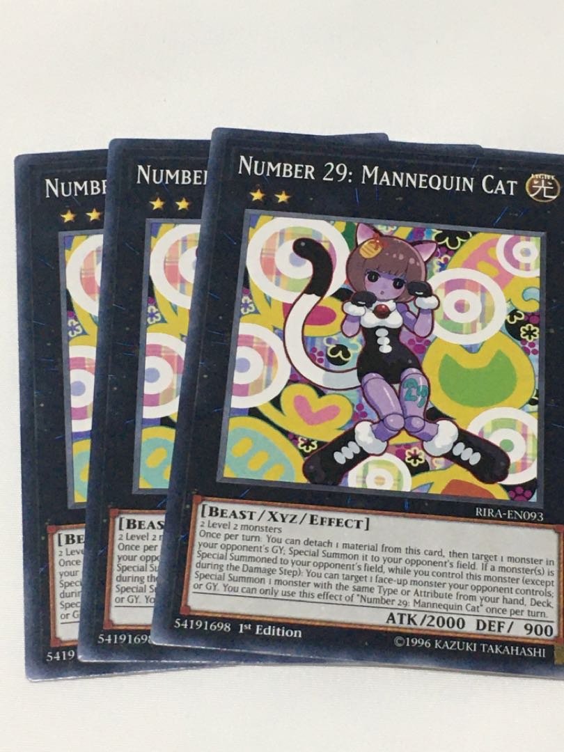 No.29 マネキンキャット　英語版　EU版　3枚