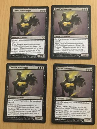Geralf's Messenger English 4-card set