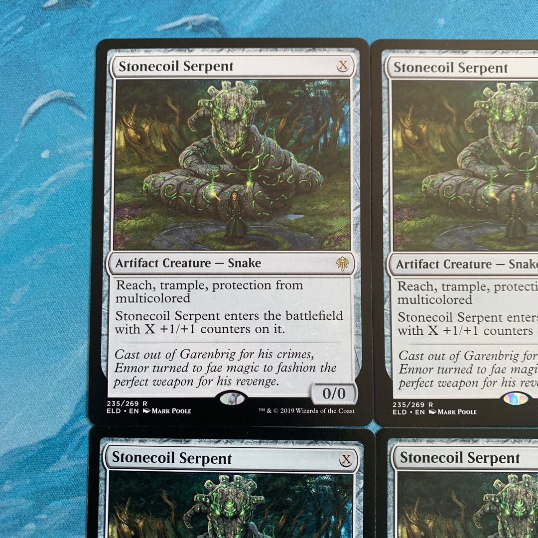 MTG 4 Stonecoil Serpent