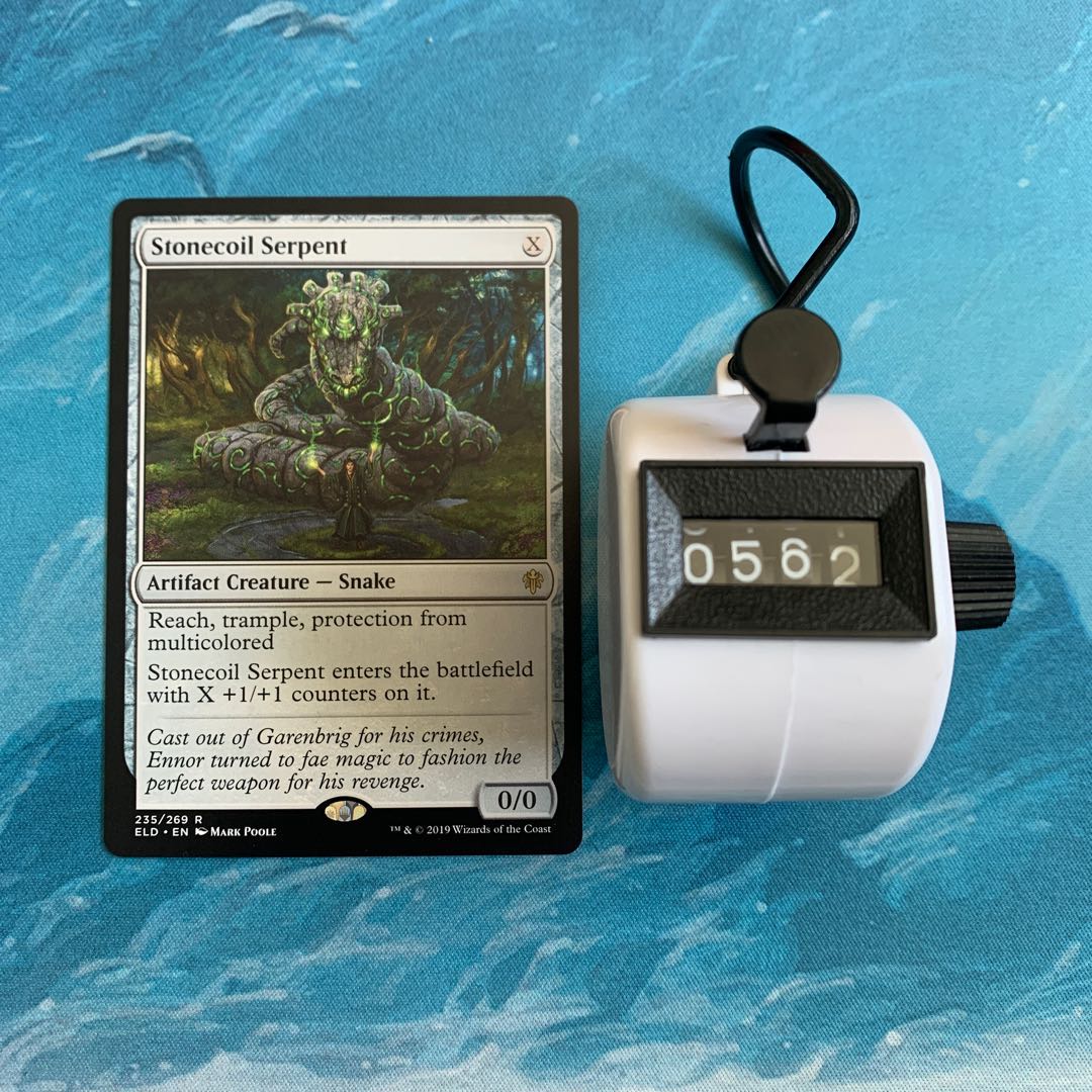 MTG 4 Stonecoil Serpent