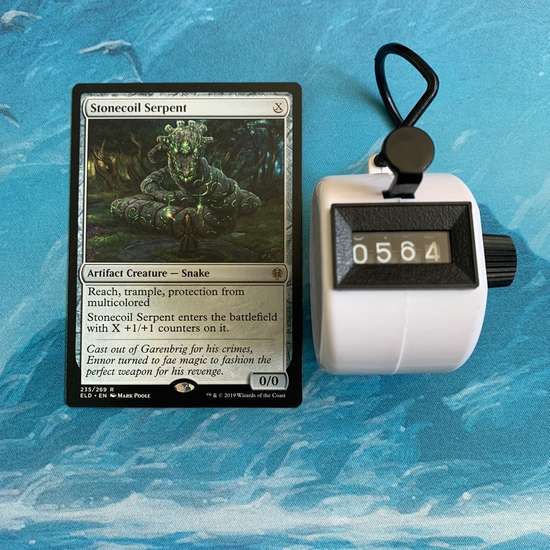 MTG 4 Stonecoil Serpent