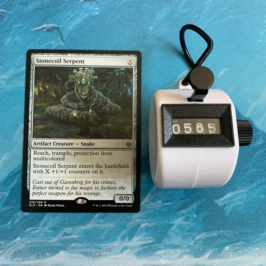 MTG 4 Stonecoil Serpent