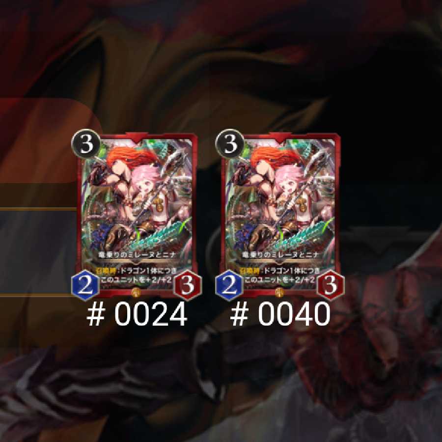 竜乗りのミレーヌとニナ 2枚セット