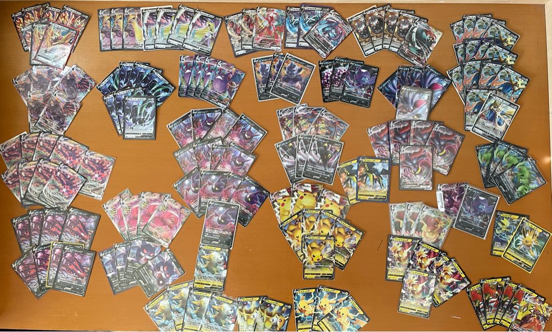 Pokémon cards, sold in bulk, retired MarnieSR CharizardVMAX SSR, etc.