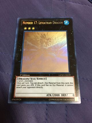Number 17: Leviathan Dragon holographic rare English edition 1st