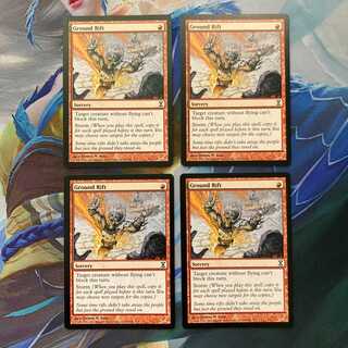 MTG「TSP」大地の裂け目/Ground Rift 英語 ４枚セット