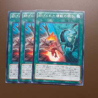 妨げられた壊獣の眠り レア3枚