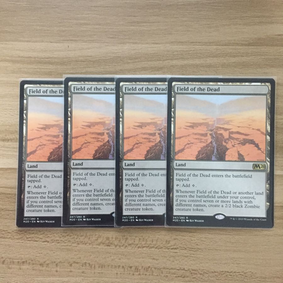 【MTG】死者の原野 英語 4枚set 【パイオニア】