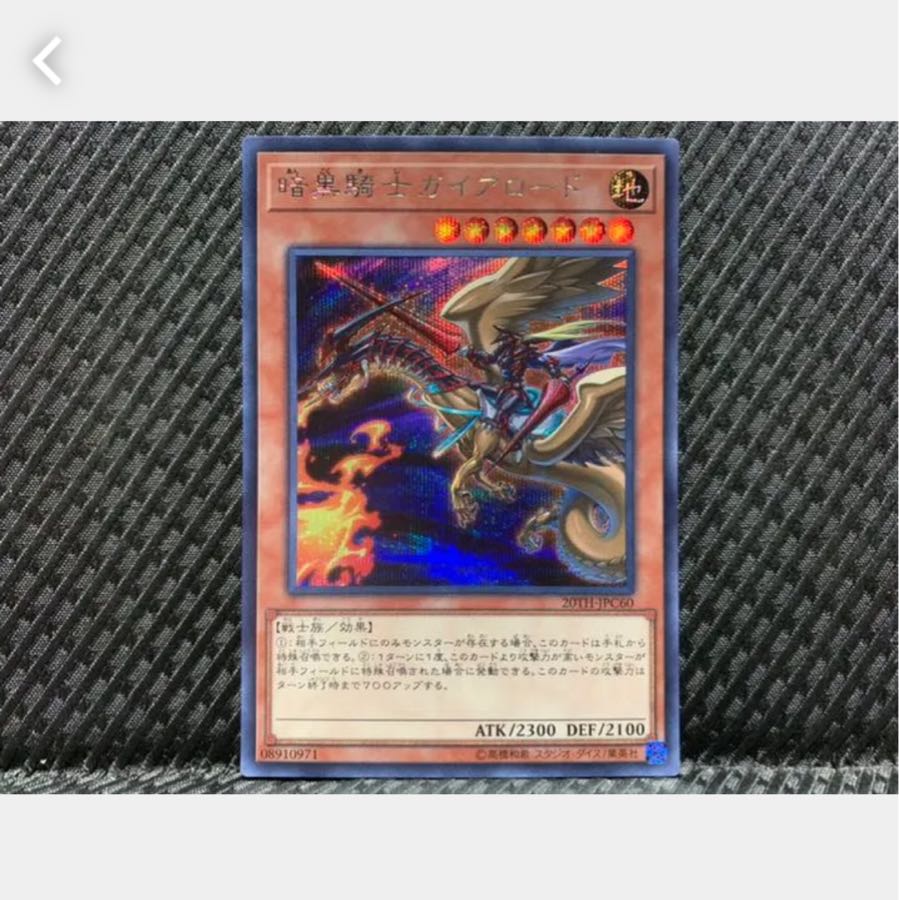 【ぽぽたん】遊戯王 616 暗黒騎士ガイアロード シークレット